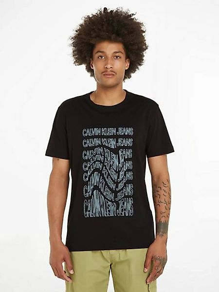 Calvin Klein Jeans T-Shirt INSTITUTIONAL WARP TEE mit Logodruck günstig online kaufen