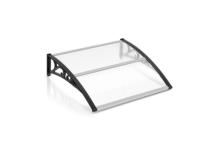 Clanmacy Vordach Haustürvordach aus Polycarbonat, transparent, wetterfest günstig online kaufen