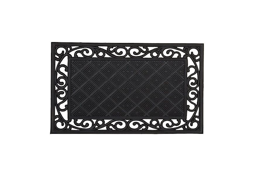 relaxdays Fußmatte Fußabtreter Gummi, Höhe: 10 mm günstig online kaufen