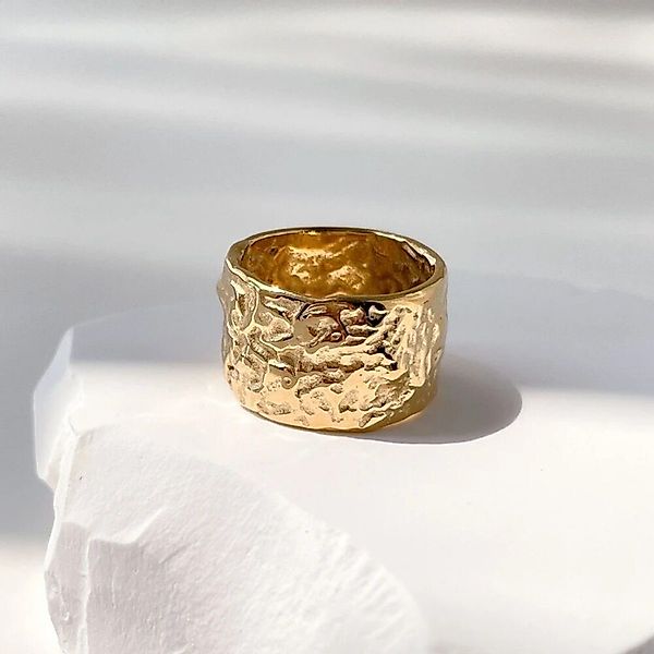 ROUGEMONT Goldring Extravaganter Goldring Statement Damen günstig online kaufen