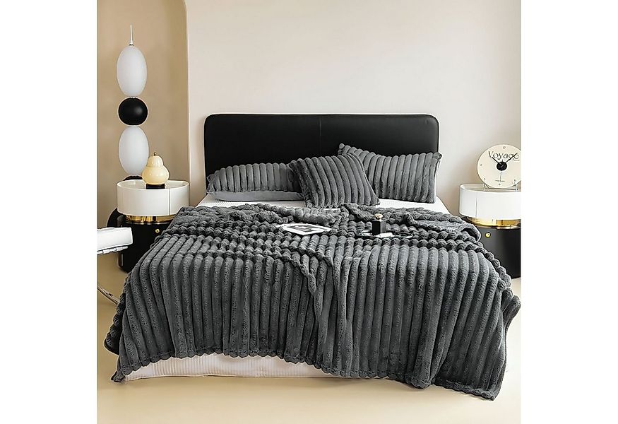 Wohndecke MT08, KEAYOO, Fleecedecke Warm Sofadecke 150x200cm Warm und Weich günstig online kaufen