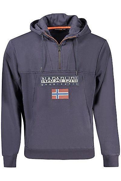 Napapijri Sweatshirt Entspannter blauer Herren-Kapuzenpullover aus günstig online kaufen