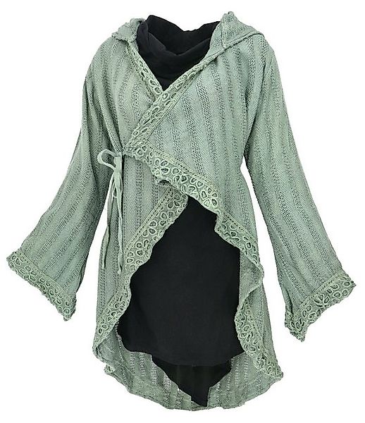 Guru-Shop Langjacke Wickeljacke Boho chic, Boho Jacke - aqua alternative Be günstig online kaufen