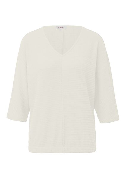 s.Oliver 3/4-Arm-Shirt Fein Strukturiertes Jerseyshirt mit günstig online kaufen