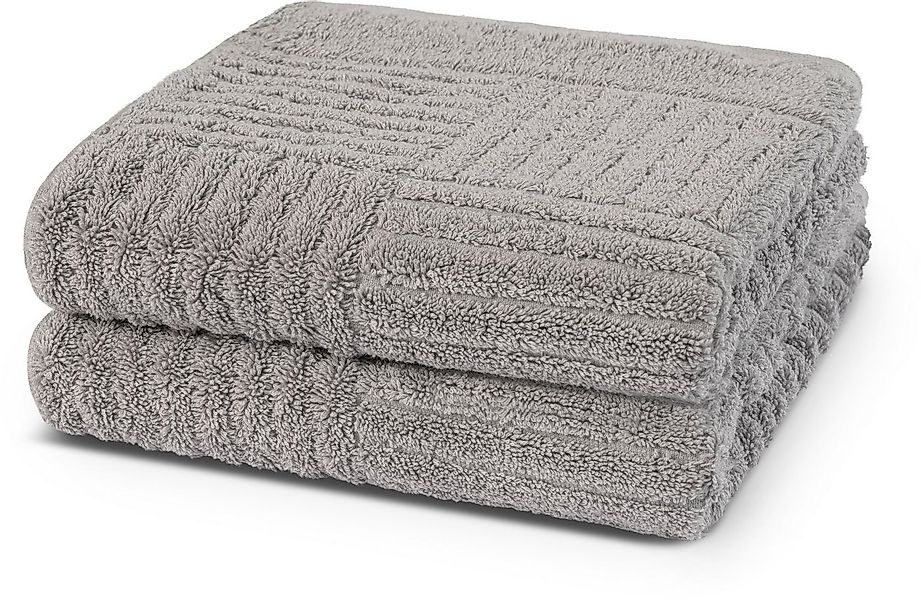 ROSS Handtücher CARRE, Frottier (Packung, 2-St), 100% Baumwolle, Rippenstru günstig online kaufen