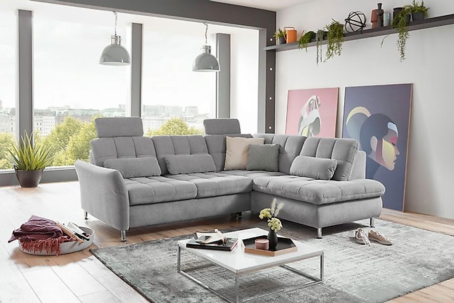 Die PlanBar Ecksofa "MP-IN20016 L-Form mit Federkern-Polsterung", wahlweise günstig online kaufen