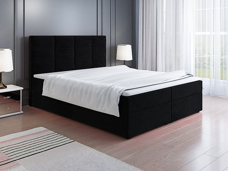 Fun Möbel Boxspringbett Schlafzimmerbett CHARLIE (inkl. Kaltschaumtopper, i günstig online kaufen