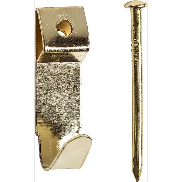 Wandhaken Größe 0 vermessingt 17 Stück günstig online kaufen