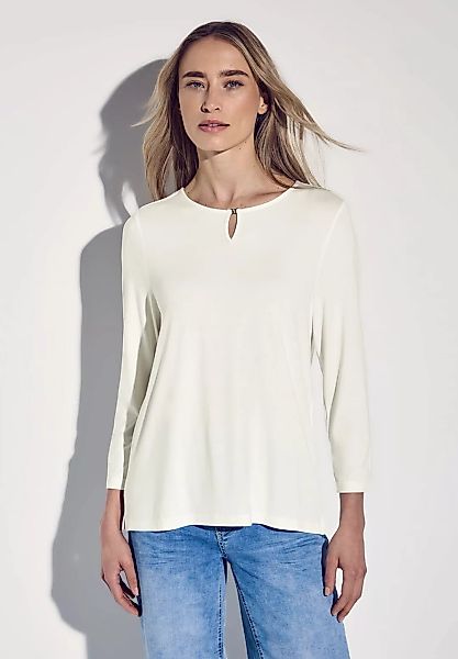 STREET ONE Rundhalsshirt, aus strecthigem Viskosematerial günstig online kaufen