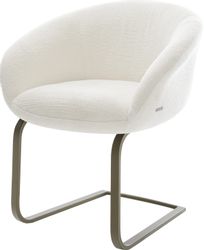 DELIFE Polsterstuhl Vinka-Flex, mit Armlehnen Freischwinger günstig online kaufen