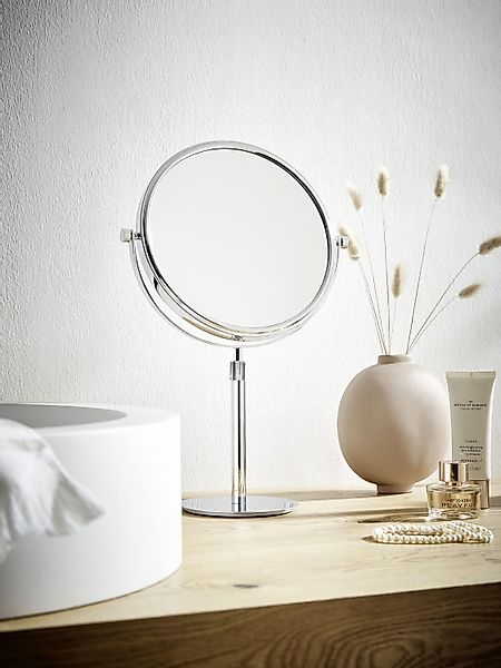 Calmwaters Kosmetikspiegel Standspiegel, Chrom, 3/1-fach Vergrößerung, günstig online kaufen