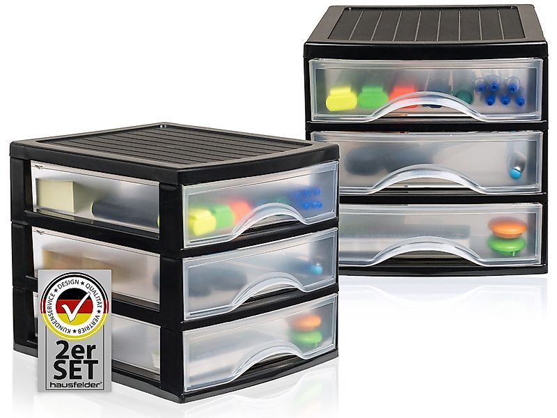 Hausfelder Schubladenbox Schubladenschrank A5 2 Stk. günstig online kaufen