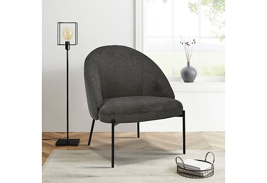 INOSIGN Loungesessel MOVILLE Designstuhl mit filigranen Metallbeinen, Cockt günstig online kaufen