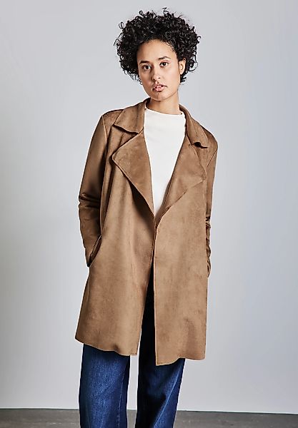 STREET ONE Trenchcoat, aus elastischem Materialmix günstig online kaufen