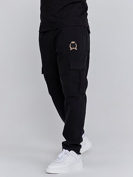 Siksilk Cargohose SikSilk Herren Schwarze Cargohose günstig online kaufen