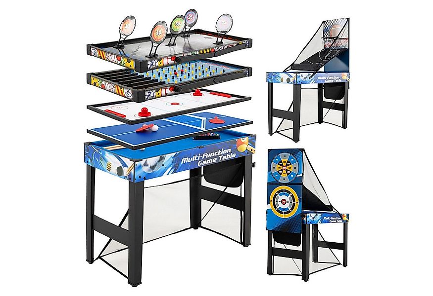 COSTWAY Spieltisch, 10-in-1 Multi-Kickertisch-Set mit Zubehör, ab 8 Jahren günstig online kaufen