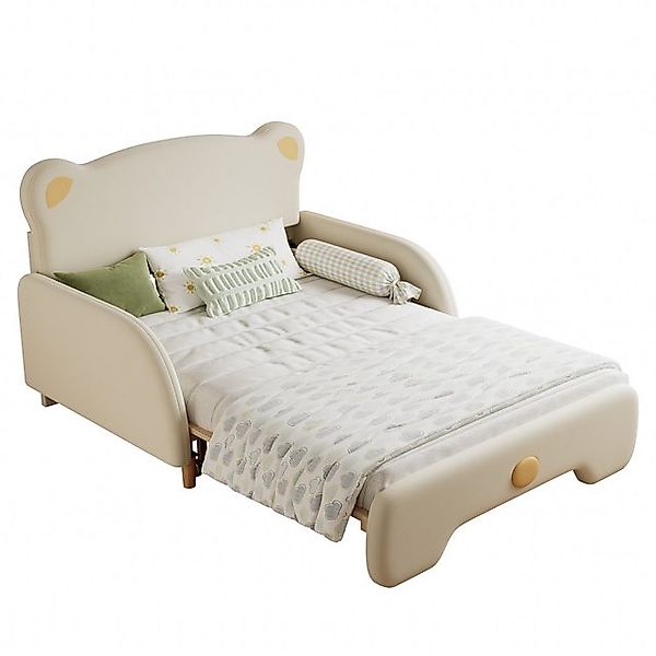 OKWISH Kinderbett Doppelbett in Bärenform, Polsterbett, Tagesbett Ausziehbe günstig online kaufen