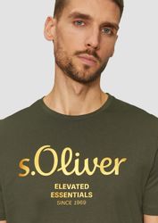 s.Oliver T-Shirt mit Logo-Print Rundhals, kurzarm günstig online kaufen