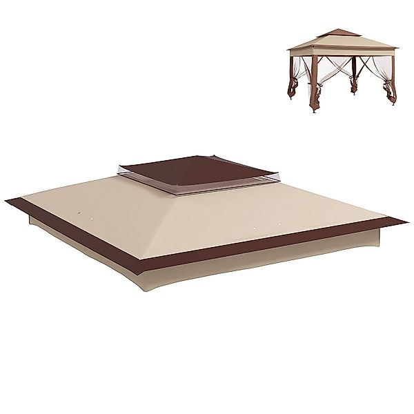 Outsunny Pavillon-Ersatzdach 3,25 x 3,25 m günstig online kaufen