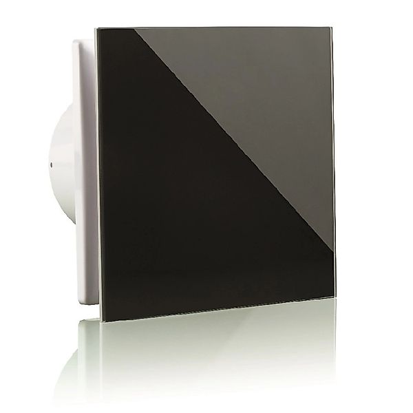 VLANO Badlüfter A-GLAS 100 BK TH mit Nachlauf & Feuchtigkeitssensor günstig online kaufen