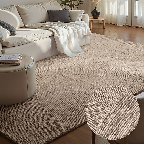HANSE Home Wollteppich »Eleni«, rechteckig, 18 mm Höhe, Handgetuftet, Wolle günstig online kaufen