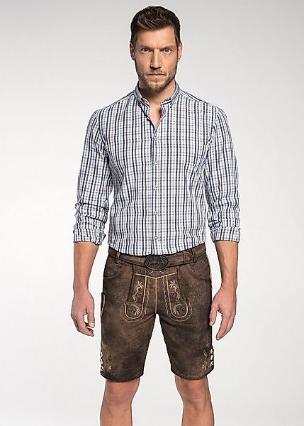 Spieth & Wensky Shorts Fredo mit Gürtelschließe mit Hirschmotiv günstig online kaufen