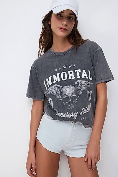 No Matter What T-Shirt Bedrucktes Gewaschenes günstig online kaufen