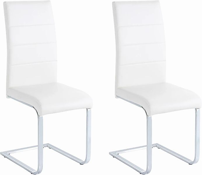 INOSIGN Freischwinger "Josy" (Set) 2 Stk.Bezug in Kunstleder, verchromtes M günstig online kaufen