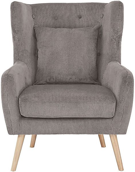 Home affaire Ohrensessel Yamuna, mit Sitzpolsterung, Gestell und Füße aus M günstig online kaufen