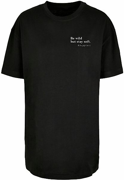 Merchcode T-Shirt "Merchcode Damen Ladies Happines Oversized Boyfriend Tee" günstig online kaufen