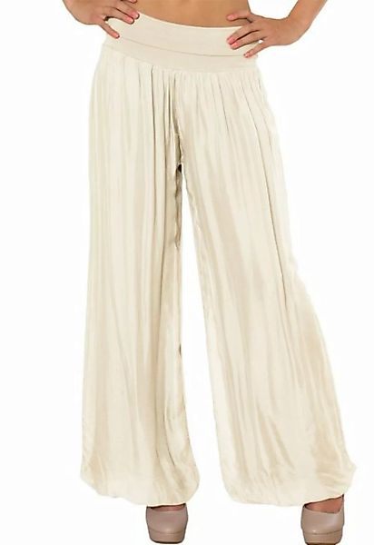Caspar Palazzohose KHS010 elegante Damen Hose mit Seidenanteil und hohem St günstig online kaufen