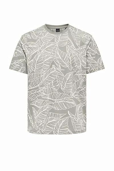ONLY & SONS T-Shirt T-Shirt Kurzarm Bequemes Baumwolle Oberteil 7635 in Gra günstig online kaufen