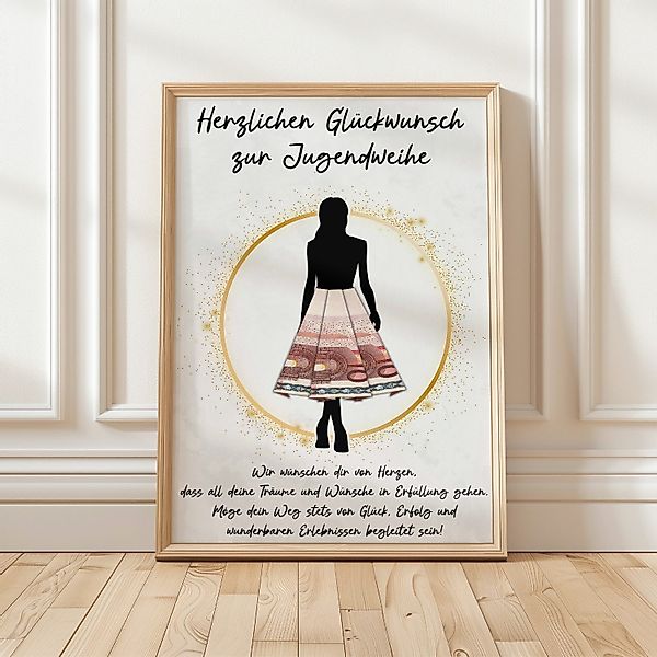 Tigerlino Poster Geldgeschenk Jugendweihe Geschenkidee Mädchen günstig online kaufen