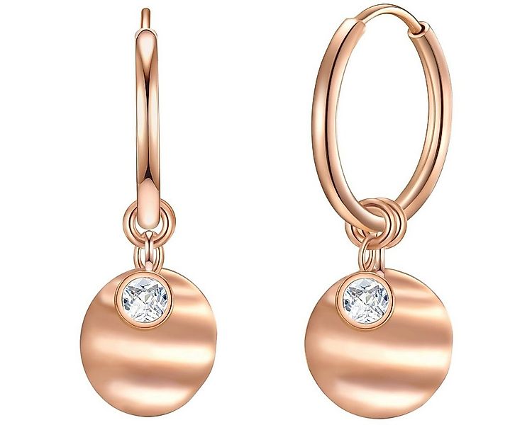 Eastside Paar Creolen roségold, aus Edelstahl günstig online kaufen