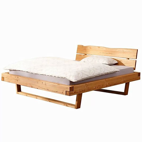 Lomadox Bett BRANTFORD-69, Liegefläche 200x200, Holzkopfteil, Kiefer massiv günstig online kaufen