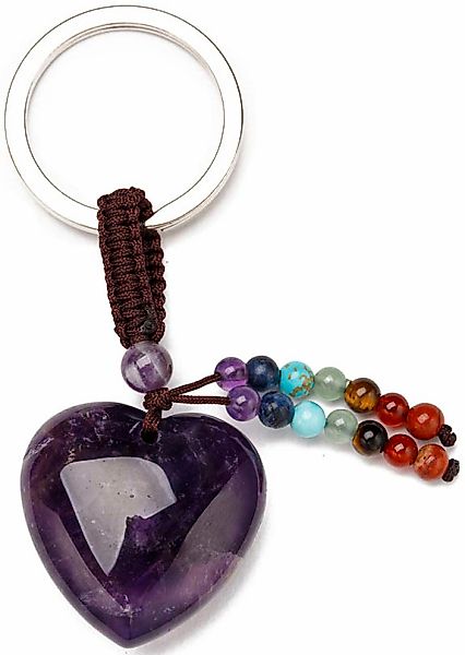 Firetti Schlüsselanhänger "Schmuck Geschenk Herz" mit Edelsteinen günstig online kaufen