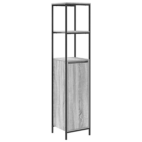 vidaXL Badezimmerspiegelschrank Badschrank mit Regalen Grau günstig online kaufen