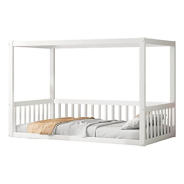 OKWISH Kinderbett Einzelbett Holzbett (Himmelbett Kinder 90x200 Massivholz, günstig online kaufen