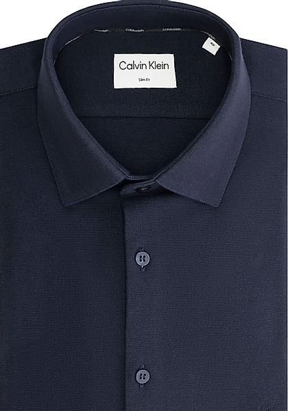 Calvin Klein Langarmhemd STRETCH PIQUE SOLID günstig online kaufen