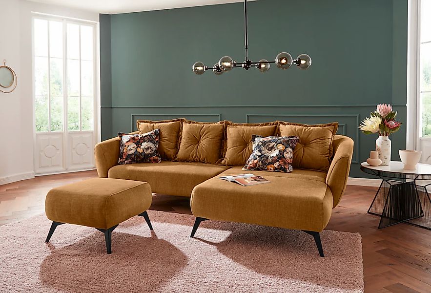 Home affaire Ecksofa "Baggio romantische Polsterecke, bequem, Breite 277 cm günstig online kaufen