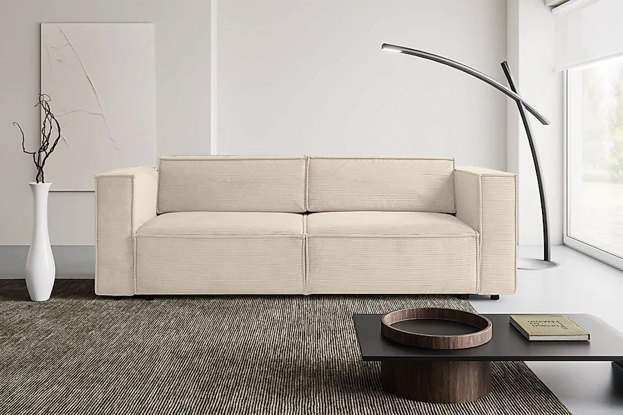 WERK2 Schlafsofa "Kansas Breite 252 cm, mit extragroßer Liegefläche 202x152 günstig online kaufen