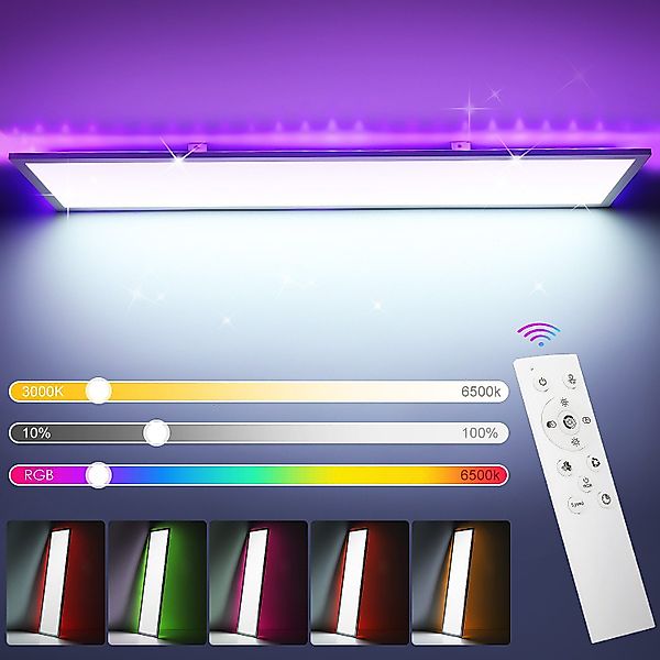 LETGOSPT LED Deckenleuchte Quadrat LED Deckenlampe günstig online kaufen