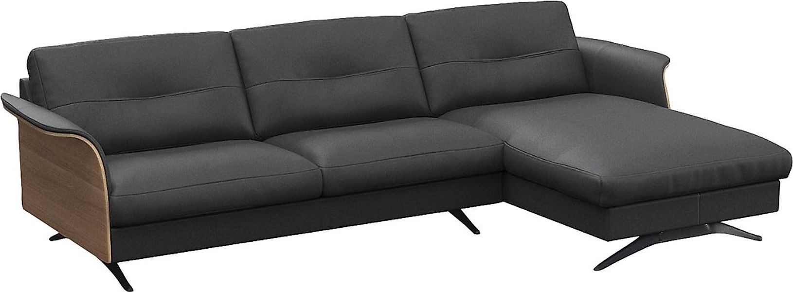 FLEXLUX Ecksofa "Glow, super bequem durch hochwertigem Sitzaufbau mit Feder günstig online kaufen