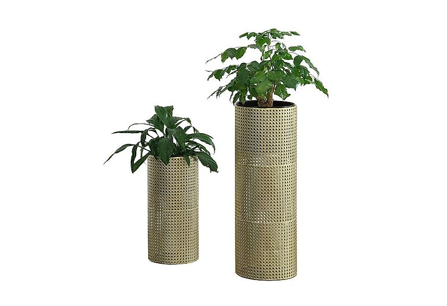 en.casa Blumenständer (2 St), »Lüttich« 2er Set Pflanzenständer Metall Gold günstig online kaufen