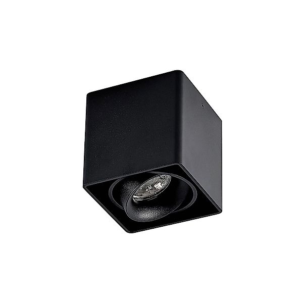 Arcchio Deckenlampe Kubika 9928029 Modern in Schwarz aus Aluminium 1-flammi günstig online kaufen