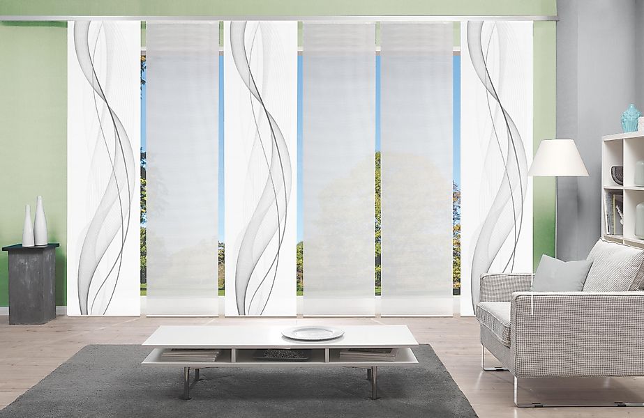 Vision S Schiebegardine »6ER SET HEIGHTS« Paneelwagen 6 Stk. tlg. HxB: 260x günstig online kaufen