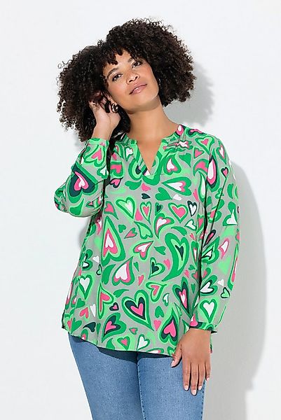 Angel of Style Tunika Tunika Herzmuster Tunika-Ausschnitt Langarm günstig online kaufen