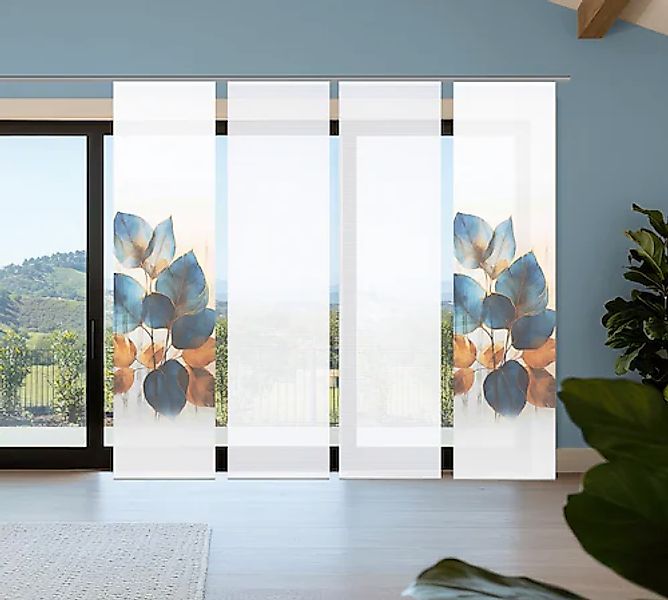 HOME in green Schiebegardine »THALIN« Paneelwagen 4 Stk. tlg. Bambusoptik, günstig online kaufen