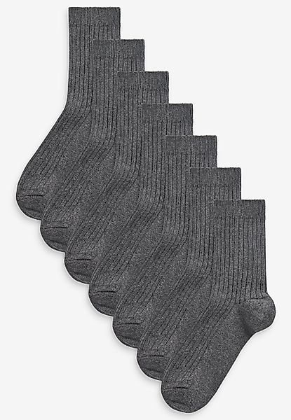 Next Kurzsocken Gerippte Socken mit hohem Baumwollanteil, günstig online kaufen