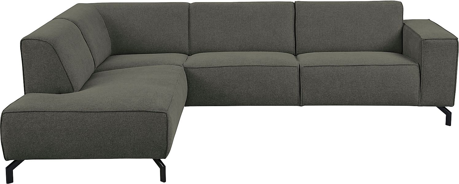 Places of Style Ecksofa Lorcan, in Lederoptik oder Strukturstoff lieferbar günstig online kaufen